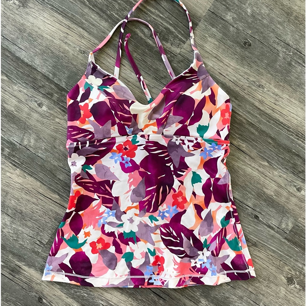 Athleta triangle tankini top